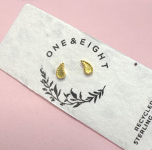 Load image into Gallery viewer, Teardrop stud earrings
