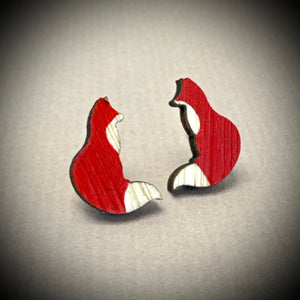 Wooden Earrings - fox