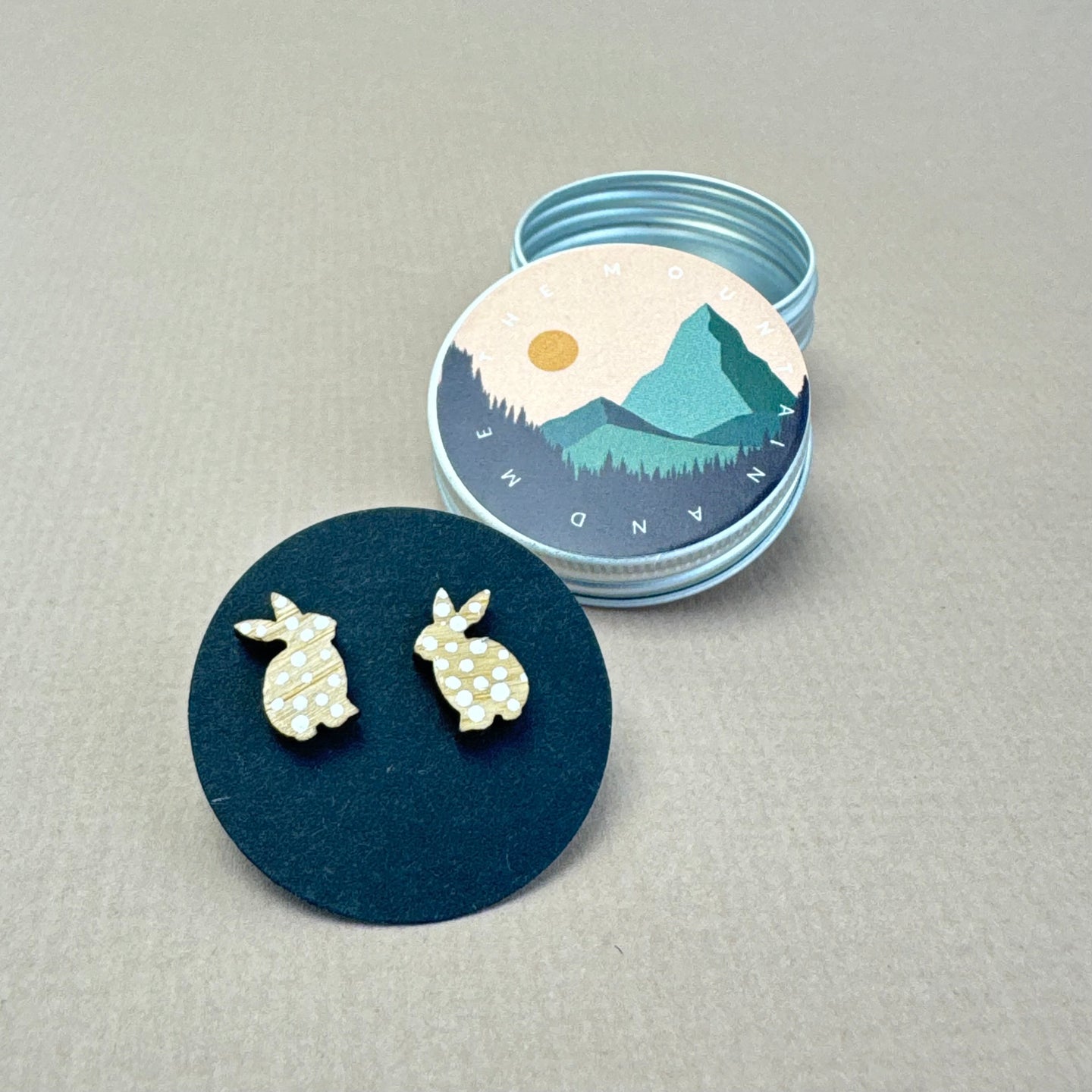 Wooden Earrings - rabbit
