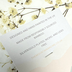 Wooden Brooch - goldfinch