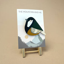 Load image into Gallery viewer, Wooden Brooch - sparrow
