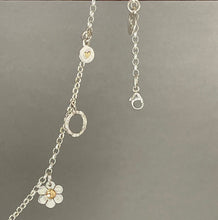 Load image into Gallery viewer, Silver charm necklace.
