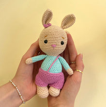 Load image into Gallery viewer, Crocheted Baby Bunny Bean 1
