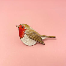 Load image into Gallery viewer, Robin brooch
