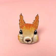 Load image into Gallery viewer, Red squirrel brooch
