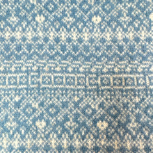 Load image into Gallery viewer, Fair Isle Snood. Pale blue and linen.
