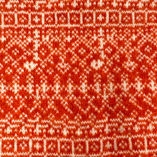 Load image into Gallery viewer, Fair Isle Snood. Orange rust and linen.
