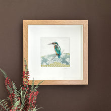 Load image into Gallery viewer, Nuno Felt picture - kingfisher
