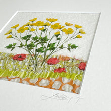 Load image into Gallery viewer, Nuno Felt picture - buttercups
