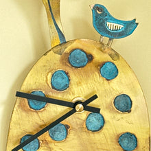 Load image into Gallery viewer, Clock with bird and tree
