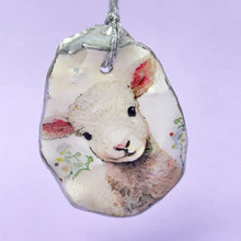 Load image into Gallery viewer, Oyster shell hanging - curious lamb
