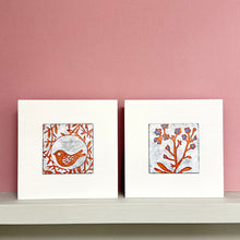 Load image into Gallery viewer, Enamel  picture - bird in nest
