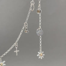 Load and play video in Gallery viewer, Silver charm necklace.
