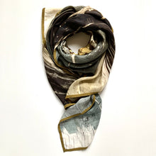 Load image into Gallery viewer, Large silk scarf - Moorland
