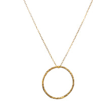 Load image into Gallery viewer, Gold hoop necklace
