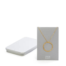Load image into Gallery viewer, Gold hoop necklace
