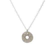 Load image into Gallery viewer, Silver nugget necklace
