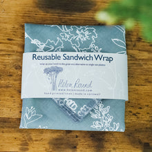 Load image into Gallery viewer, Reusable linen sandwich wrap (Duck egg blue)
