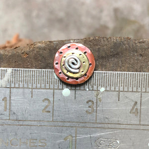 Punch stud earrings