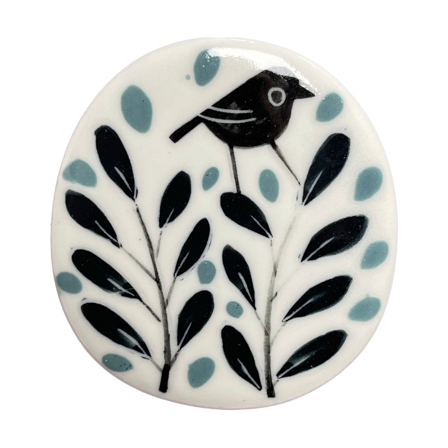 Porcelain brooch - 1