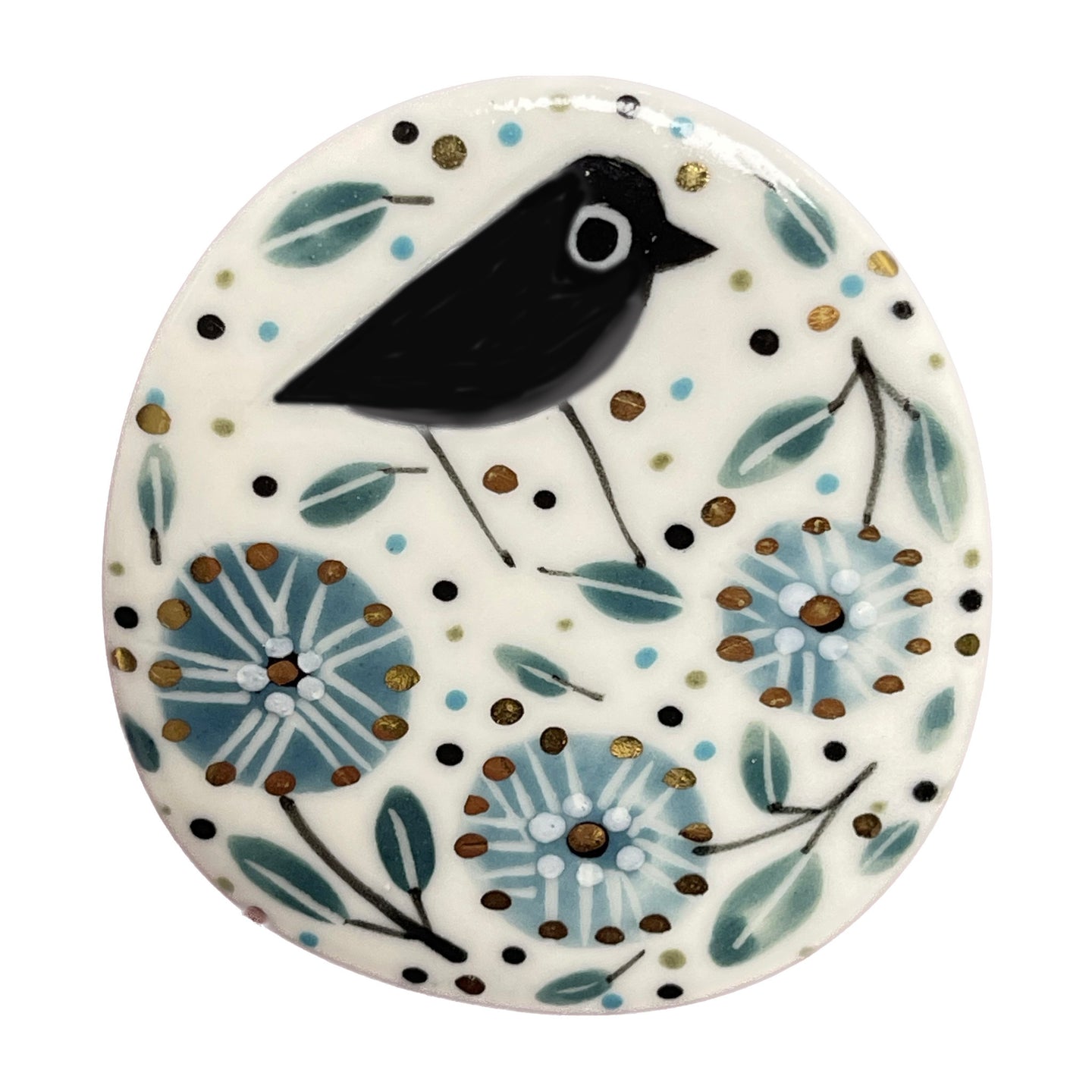 Porcelain brooch - 2