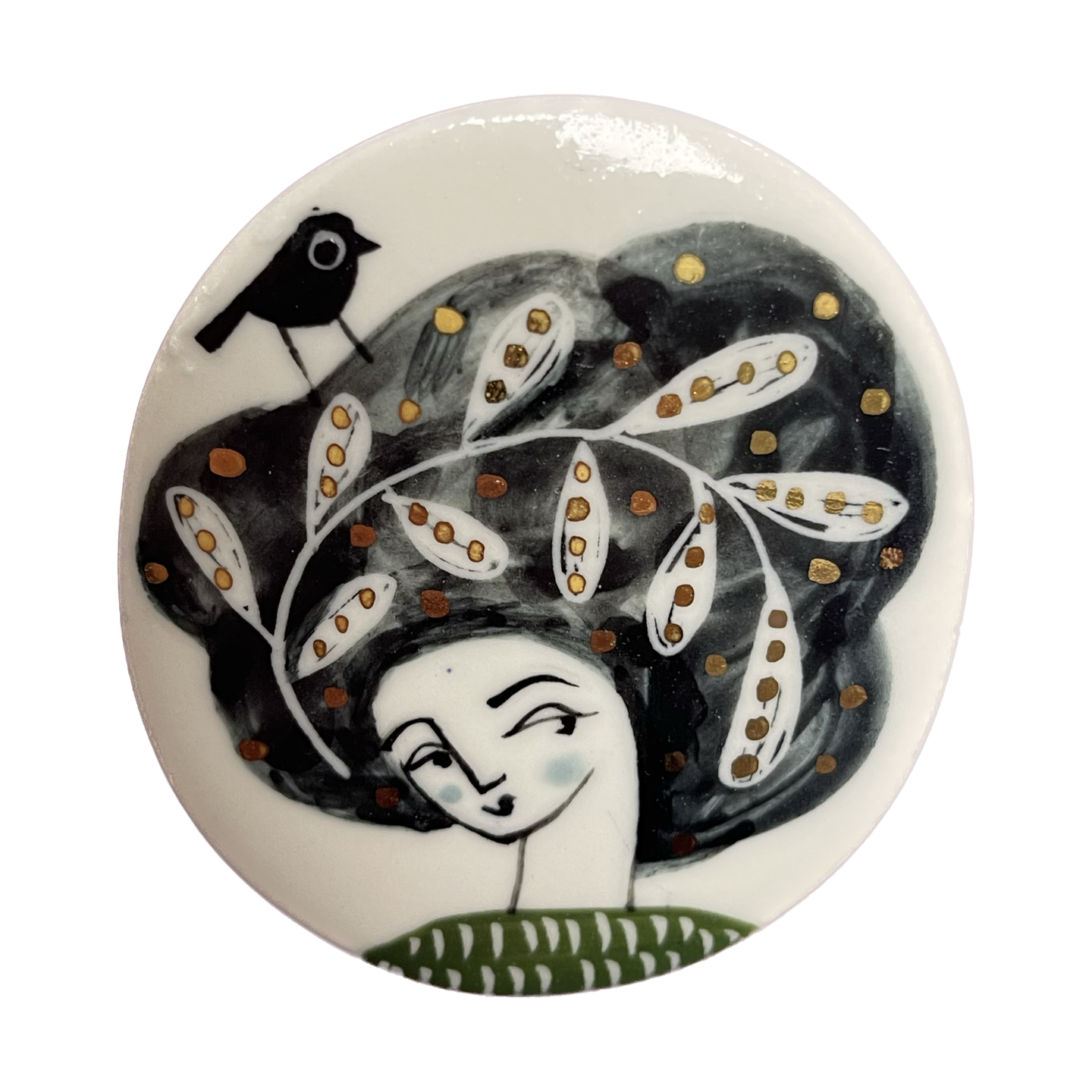 Porcelain brooch - 3