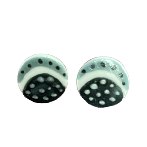 Porcelain stud earrings - 1