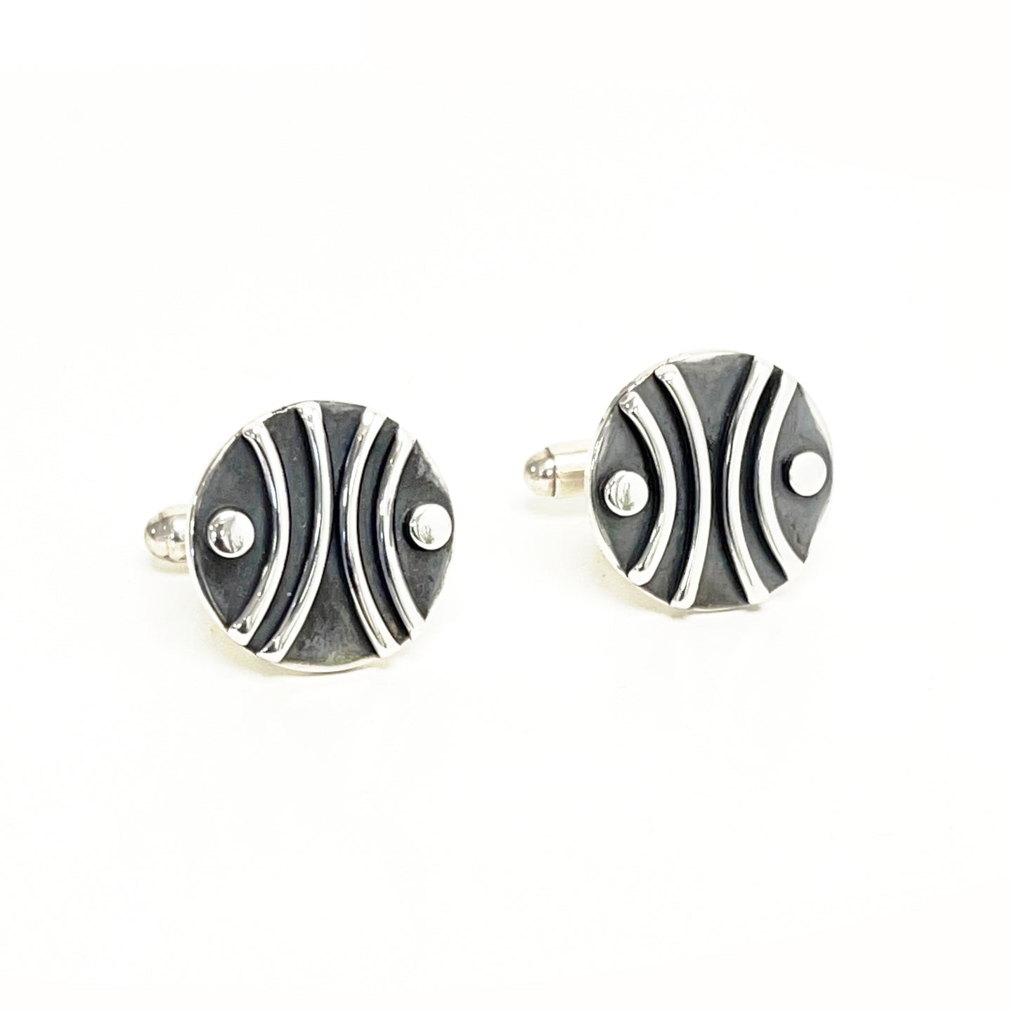 Curves and dots cufflinks