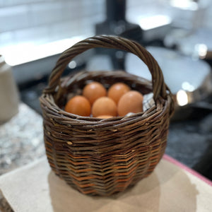 Willow handmade egg basket