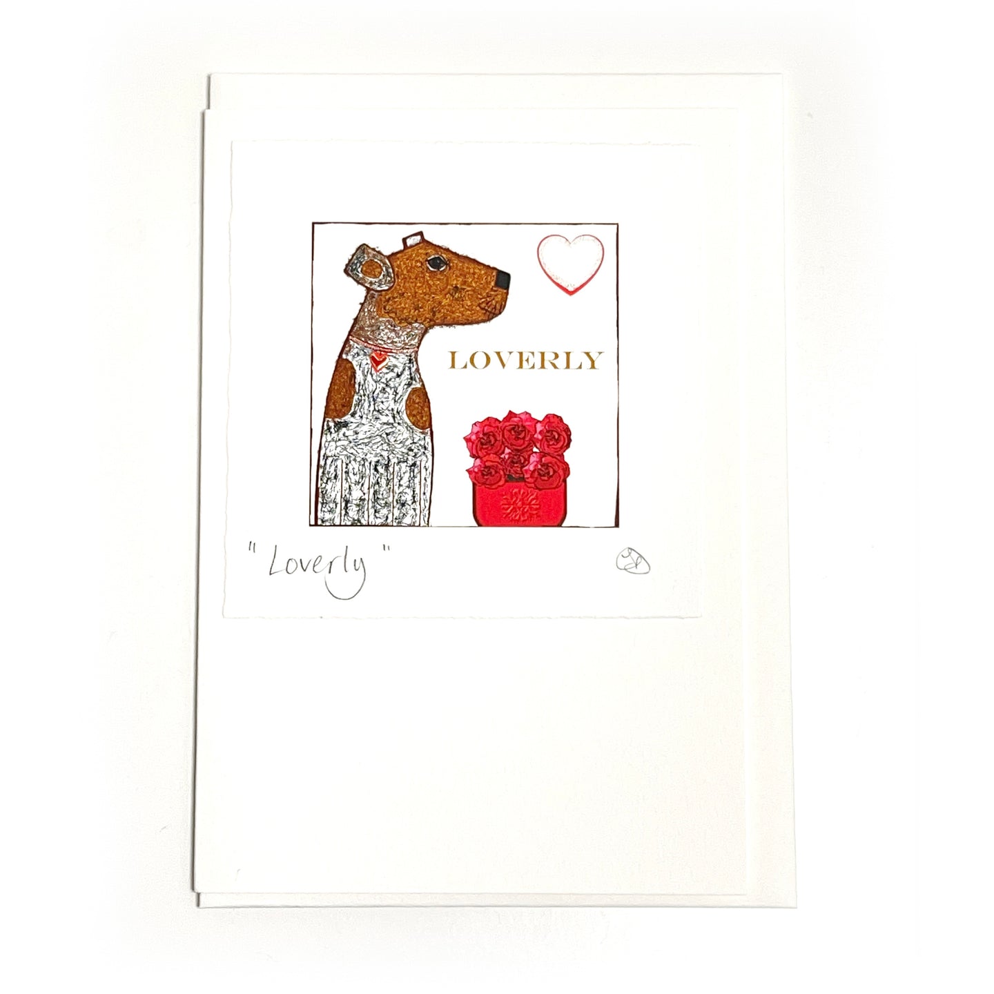 Card with loverly dog