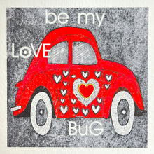 Load image into Gallery viewer, Card with a love bug car
