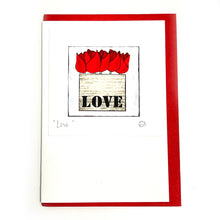Load image into Gallery viewer, Card with Love flowers
