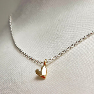 Heart of gold necklace