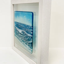 Load image into Gallery viewer, Framed Wave glass panel
