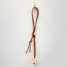 Load image into Gallery viewer, Glass heart pendant - autumn wallflowers
