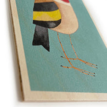 Load image into Gallery viewer, Wooden postcard - little bird
