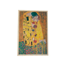 Load image into Gallery viewer, Wooden postcard - the kiss, Klimt
