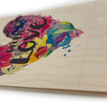 Load image into Gallery viewer, Wooden postcard - love heart
