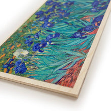 Load image into Gallery viewer, Wooden postcard - Irises, Van Gogh
