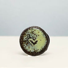 Load image into Gallery viewer, Small enamel heart stud earrings - green
