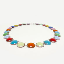 Load image into Gallery viewer, Copper and enamel multicoloured necklace
