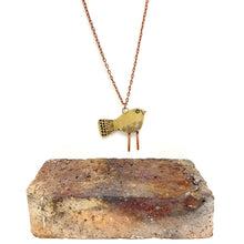 Load image into Gallery viewer, Brass bird pendant 2
