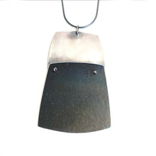 Load image into Gallery viewer, Aluminium and silver pendant - lime green
