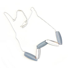 Load image into Gallery viewer, Aluminium and silver necklace - lime
