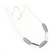 Load image into Gallery viewer, Aluminium and silver necklace - lime
