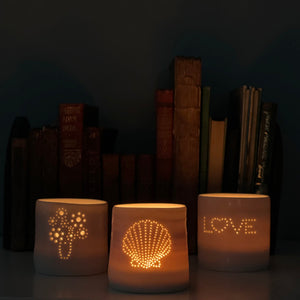 Tea light - Fan Shell