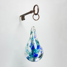 Load image into Gallery viewer, Glass Wishing Drop - turquoise
