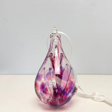 Load image into Gallery viewer, Glass Wishing Drop - pink loop

