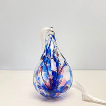 Load image into Gallery viewer, Glass Wishing Drop - blue loop
