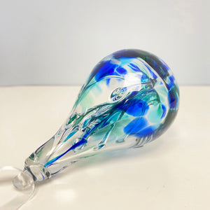 Glass Wishing Drop - turquoise